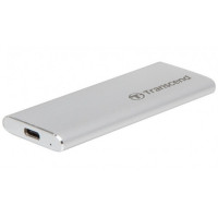 Зовнішній накопичувач SSD Transcend 500Gb ESD260C Silver USB 3.1 520/460 MB/s 3DTLC (TS500GESD260C)