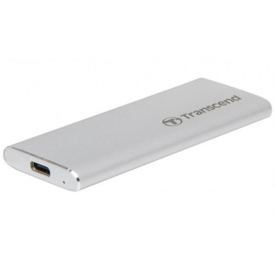 Зовнішній накопичувач SSD Transcend 500Gb ESD260C Silver USB 3.1 520/460 MB/s 3DTLC (TS500GESD260C)