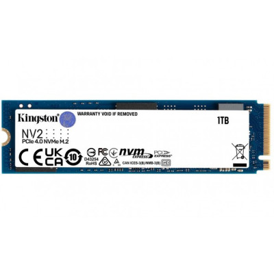 Накопичувач M.2 1Tb Kingston NV2 PCIe 4x 3D TLC 3500/2100 MB/s (SNV2S/1000G)