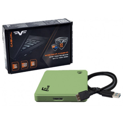 Зовнішня кишеня 2,5" Frime USB 3.0 Green (FHE14.25U30)