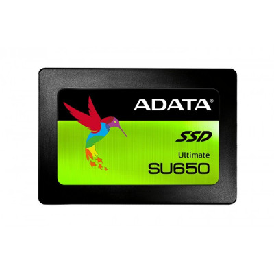 Накопичувач SSD 480Gb 2.5" ADATA Ultimate SU650 SATA3 3D TLC 520/450 MB/s (ASU650SS-480GT-R)