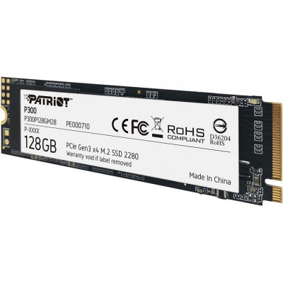 Накопичувач M.2 128Gb Patriot P300 PCIe 4x 3D TLC (P300P128GM28)