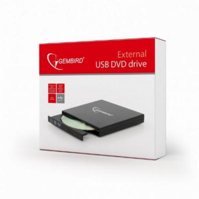 Зовнішній оптичний привід GEMBIRD DVD±RW (DVD-USB-02)