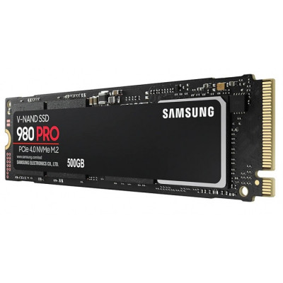 Накопичувач M.2 500Gb Samsung 980 Pro PCI-E 4x 4.0 MLC 3-bit V-NAND 6900/5000 MB/s (MZ-V8P500BW)