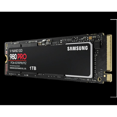 Накопичувач M.2 1Tb Samsung 980 PRO PCIe 4.0 x4 NVMe V-NAND MLC 7000/5000 MB/s (MZ-V8P1T0BW)