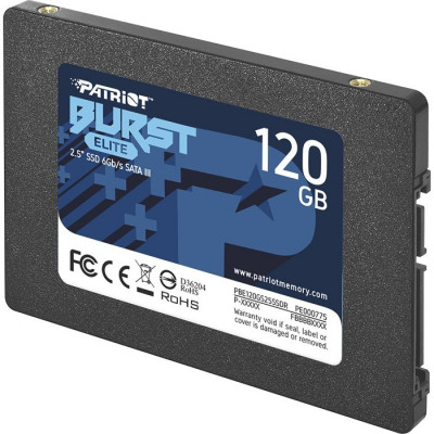 Накопичувач SSD 120Gb 2.5" Patriot BURST ELITE SATA 3 (PBE120GS25SSDR)