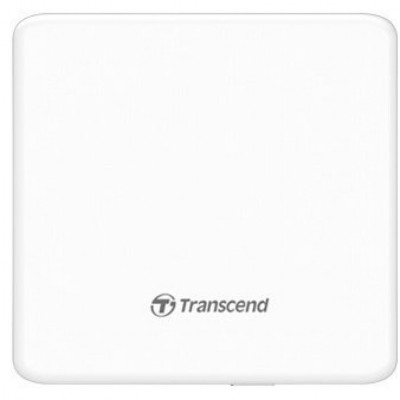 Зовнішній оптичний привід Transcend DVD±RW USB 2.0 External Ultra Slim White Retail (TS8XDVDS-W)